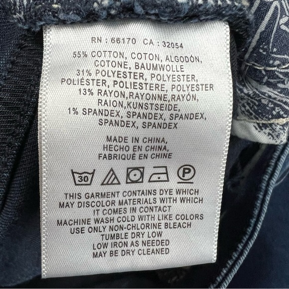 Pilcro and the Letterpress Mid Rise Skinny Dark Wash Front Seam Jeans Size 29 - Picture 8 of 11